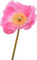 Viv! Home Luxuries Klaproos - zijden bloem - roze - topkwaliteit