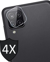 Camera Screenprotector geschikt voor Samsung A12 - 4x Screen Protector Glas