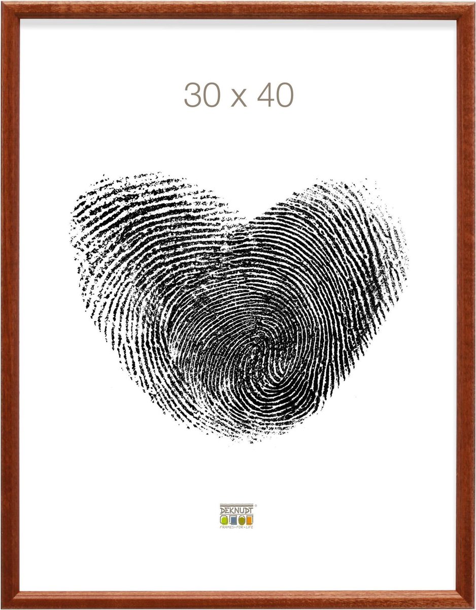 Deknudt Frames fotolijst S236H3 - bruin - hout - foto: 30x40 cm donkerbruin
