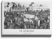 Walljar - FC Utrecht supporters '70 - Muurdecoratie - Plexiglas schilderij
