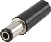 Valueline Stroomstekker Male PVC Zwart  PC-001 DC Plug L=30 Ex5.5/in2.1