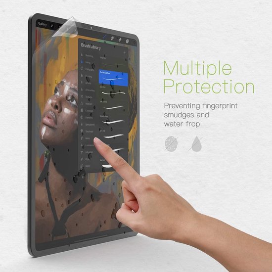 Screen Protector geschikt voor iPad 10.5" (ook voor Air 2019 & Pro 2017) - screenprotector - Digitaal tekenen - Procreate - iPad hoes - iPad Cover - Anti-reflectie Matte PET Papierfilm voor Tekenen
