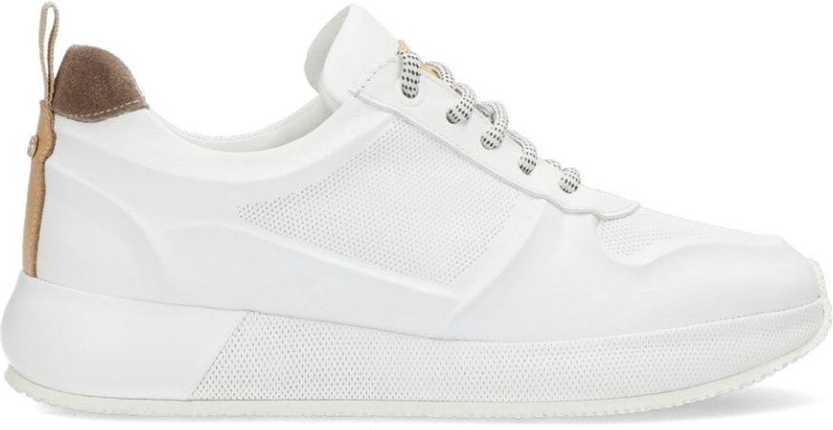 Fred de la Bretoniere Mannen Leren Lage sneakers / Damesschoenen 101010213  - Wit - Maat 36 | bol.com