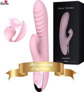 2 in 1 Dildo Vibrator met zuigfunctie - 12 standen - Discreet verzonden - Waterproof - G-spot en clitoris stimulator - Vibrators voor vrouwen - Luchtdruk -  - Sex toys