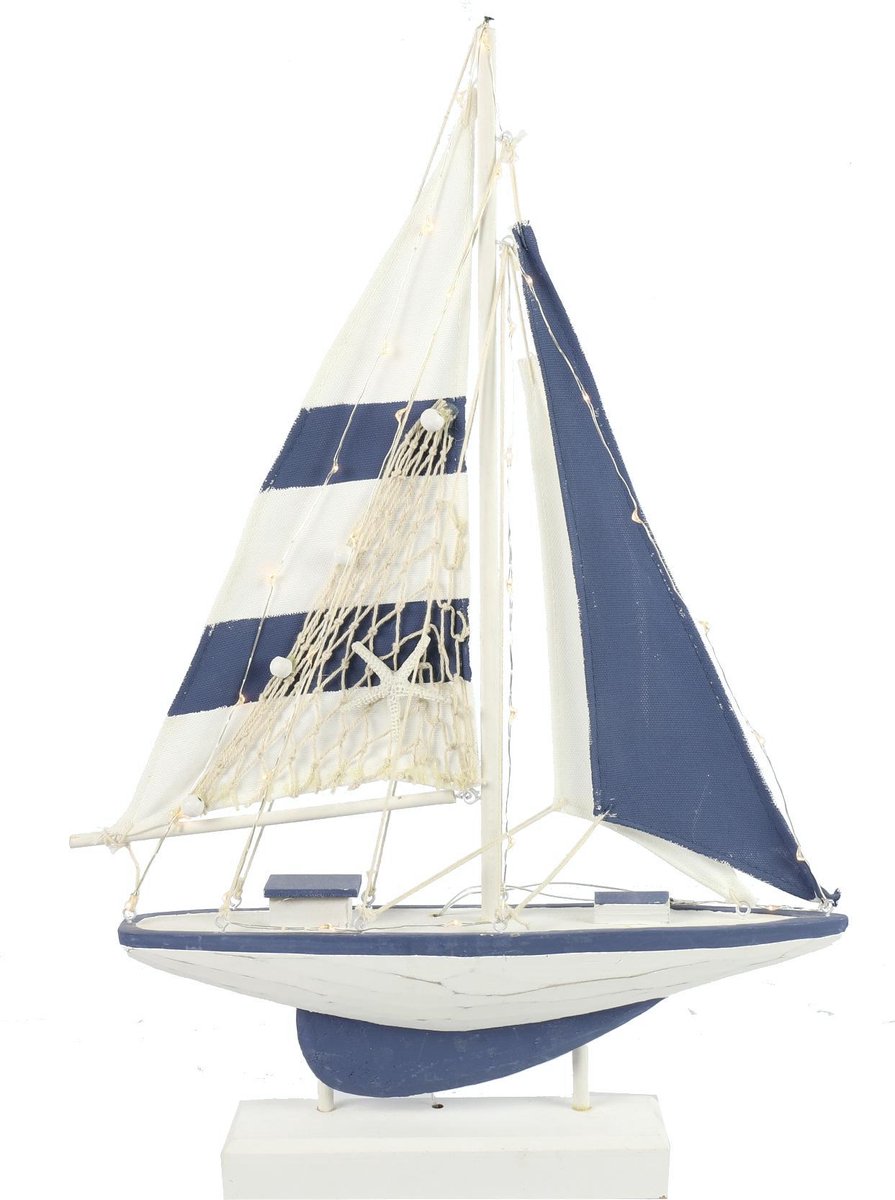 Zeilboot LED timer Ponti L blauw