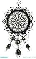 Temporary tattoo | tijdelijke tattoo | fake tattoo | mandala - dromenvanger | 120 x 190 mm