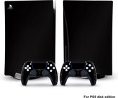 PS5 skin | zwart mat | PS5 Disk| Playstation 5 sticker| 1 console en 2 controller stickers