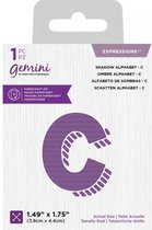 Gemini Expressions snijmal - Shadow Alphabet C