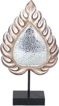 Gerimport Decoratiebeeld Vlam 36 Cm Polyresin Goud/zilver