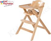 Hoge kinderstoel hout - inklapbaar - klapstoel - kinderzetel - kinderstoelen - eetstoel baby - Kinderstoel Horeca - houten stoel