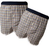 Embrator 2-stuks mannen Boxershort geweven katoen mix kleuren 4XL