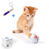 TwinQ Magische Bal Interactief Speelgoed Hond/Kat - Speelgoed Voor Dieren - USB oplaadbaar - Wit