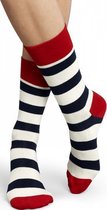 Happy Socks, blauw wit gestreept en rood, maat 41 - 46