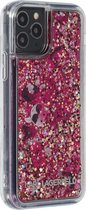 Rose Gold hoesje van Karl Lagerfeld - Backcover - Glitter - iPhone 11 Pro - Floating charms - KLHCN58ROPI