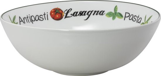 harpoen kolf Stimulans Pastaschaal - Ø30x10cm - Serveerschaal voor Pasta - Porselein - Schaal Met  Tekst - Italie | bol.com
