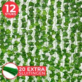 Avint Goods Hedera Helix Klimop Slinger - 12 stuks - 25 meter - Kunstplant - Kamerplant - Binnenplanten - Tuinplanten - Namaak planten - Kamerplanten - Kunstplanten voor Binnen & B