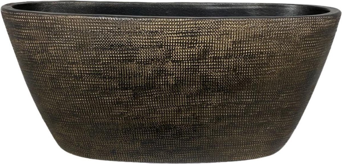 Planter tokio ovaal l43b15h19cm goud