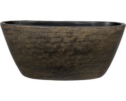 Planter tokio ovaal l43b15h19cm goud