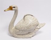 Zwaan Terrine - Beeld - Porselein  - 29,5 cm hoog