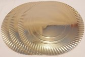 Taartonderlegger karton 3 stuks  36 cm Zilver kleuren