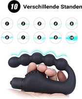 Rosebay Prostaat Vibrator - Anaal Dildo Mannen - Anaal Kralen - Prostaat stimulator - Prostaat massager - Sex Toys voor Mannen - Anaal Vibrator - Anaal Dildo - 10 verschillende Sta