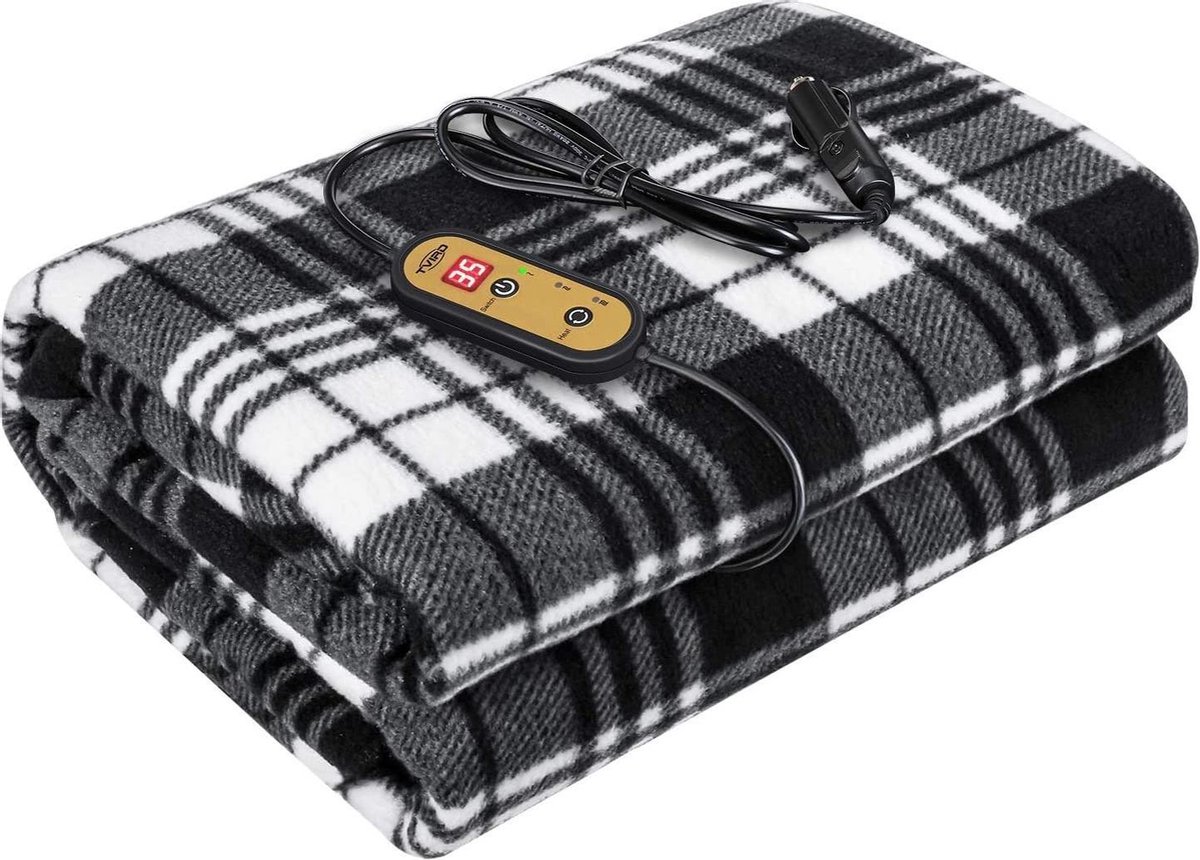 Catena microfoon Speel Zinaps Elektrische deken - Deluxe elektrische deken voor auto's - 12 V 24 V  met... | bol.com