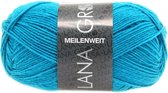 Lana Grossa Meilenweit Uni 50 gram nr 1366 Turksblauw