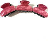 Mini Haarklemmen - Haarspelden - Haarclip - Zwart - Fuchsia - Roze - Shimmer Effect - Set 3 Stuks