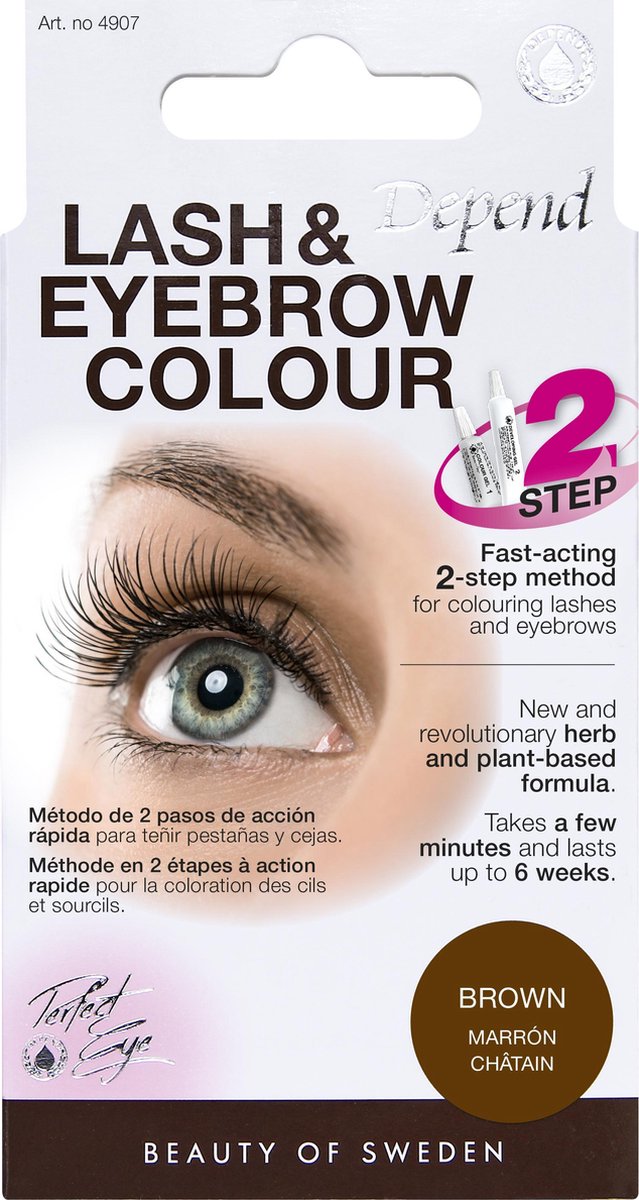 Depend Lash & Eyebrow Colour Brown  - Wimperverf en Wenkbrauwverf - Depend