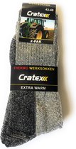 Thermo Werksokken - Extra Warm - Verstevigend - Werksokken - Thermosokken - Maat 43-46 - 2 paar - 2 paar Werksokken - 2-pack