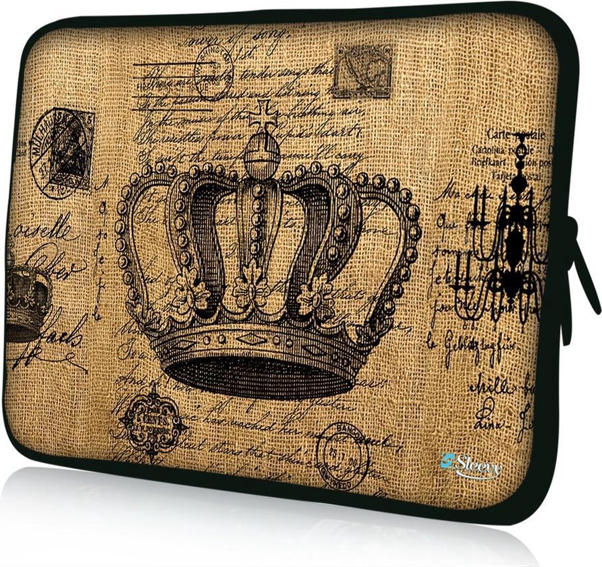 Sleevy 10,1 laptop/tablet hoes koninklijke kroon - tablet sleeve - sleeve - universeel