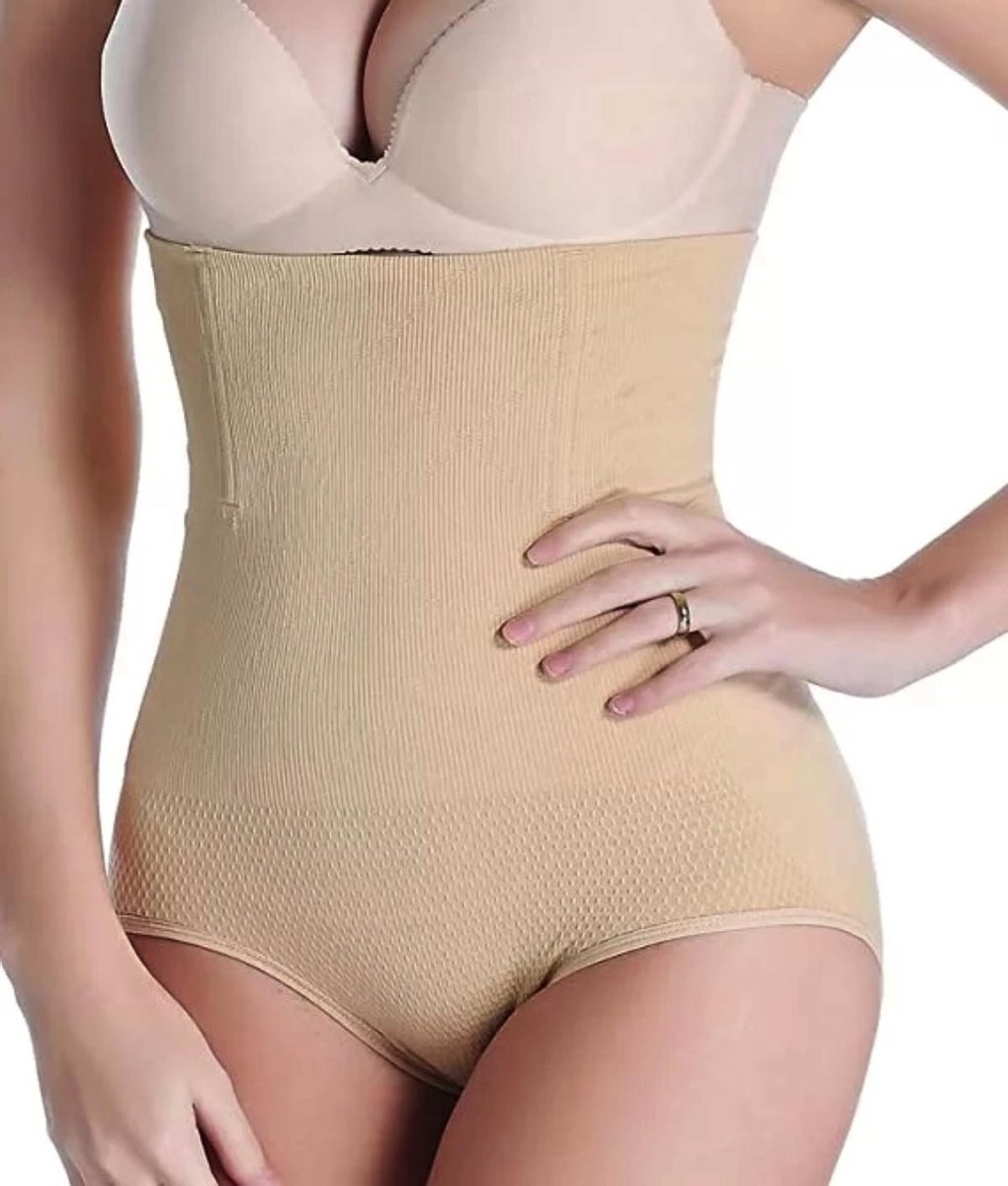 Hoge Tailleslip / High Waisted Panty Body shaper XS/S - nude/skin