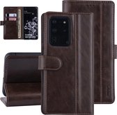 DonkerBruin hoesje Samsung Galaxy S20 Ultra - Book Case - PU leather