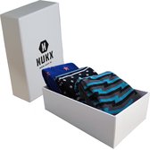 HUKX Naadloze Sokken Multipack Giftbox 'Touch of Blue' 3 paar Heren Sokken Maat 41-46