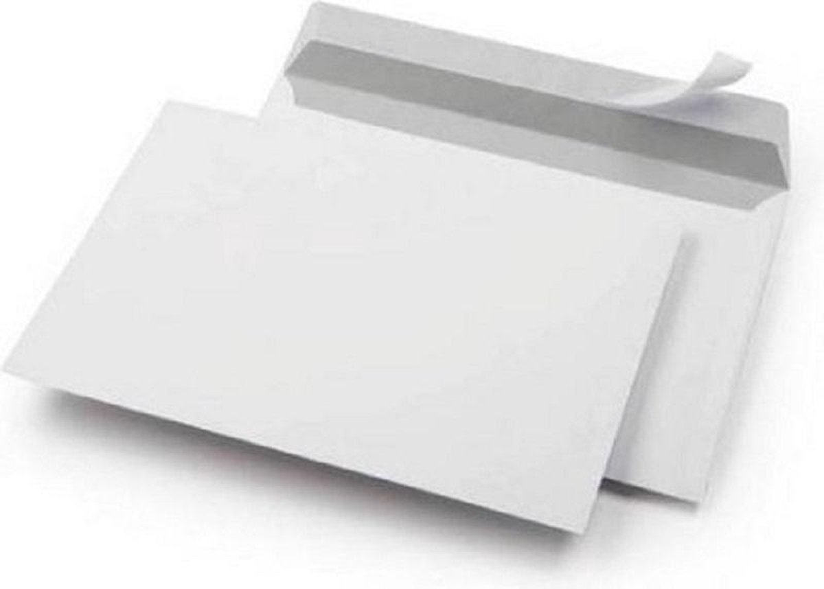 Enveloppe blanche c5, 162 x 229 mm 80g sans fenêtre - bande autoadhésive  (paquet 500 unités)