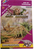 3D Dinosaurus puzzel 38-delig - Brontosaurus - Dino puzzel 3D