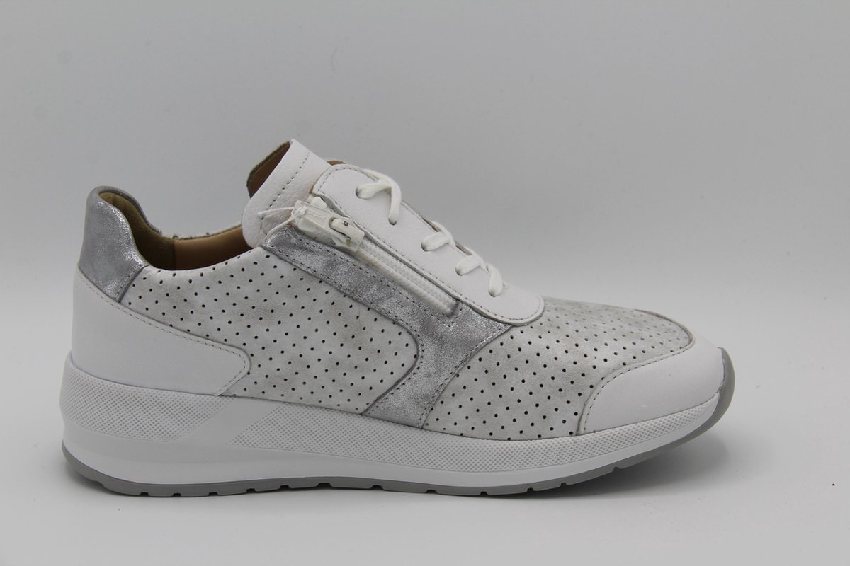 FinnComfort Finn comfort- Mori- wit zilveren dames sneaker