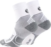 STARK SOUL | Performance Sport Socks | Sport sokken | 3 Ondersteunende zone`s | Vrijwel alle sporten | Katoen| 39-42 | Wit
