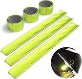 VHR - Neon Snap Bands Reflectiebanden - Geel - Set van 3