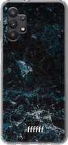 6F hoesje - geschikt voor Samsung Galaxy A32 5G -  Transparant TPU Case - Dark Blue Marble #ffffff