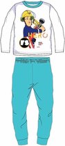 Brandweerman Sam pyjama - maat 128 - blauw - Fireman Sam