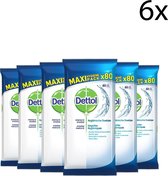 Bol.com Dettol Schoonmaakdoekjes Power & Fresh - Cleanser - 80 stuks x6 aanbieding