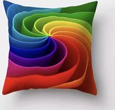 Kussenhoes regenboog - multicolor - Sierkussen - 45x45 cm