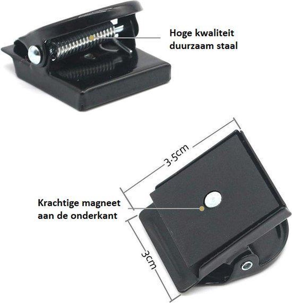 Magneetklemmen voor koelkast en magneetbord, 12 stuks