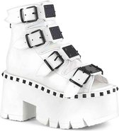 Demonia Plateau Sandaal -36 Shoes- ASHES-70 US 6 Wit