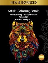 Adult Coloring Book: Adult Coloring Therapy for More Relaxation: Animal Designs