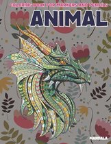 Mandala Coloring Book for Markers and Pencils - Animal