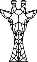 Geometrische giraf -- Wall Art by Cutting Edge Design --- Muurdecoratie Living Keuken Woonkamer Hout Zwart Wand Kader Muur Interieur Bureau Art Abstract Animal Dier Giraffe Safari Afrika Africa Cadeau Figuur Geschenk Gift Zoo Uniek Modern Pinterest