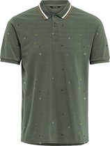 ONLY & SONS ONSKRIS LIFE SLIM SS AOP POLO Heren Polo - Maat M