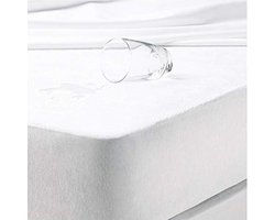Homee moIton waterdichte TPU hoeslaken wit 140x200 +30cm - matrasbeschermer - 100% badstof